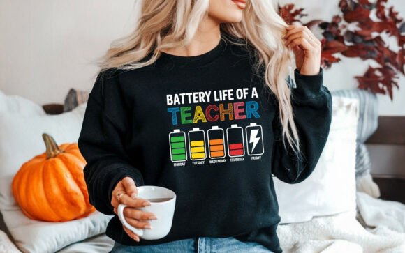 Battery Life of a Teacher SVG Graphics