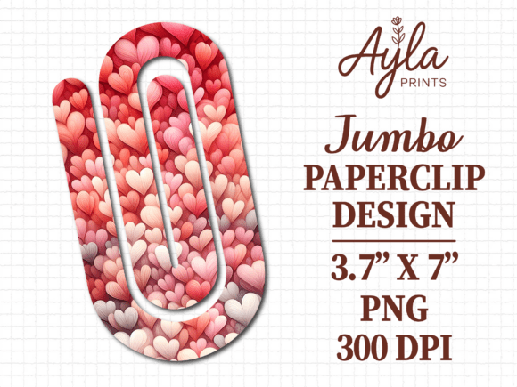 Boho Love Letter Mail Jumbo Paperclip Graphics