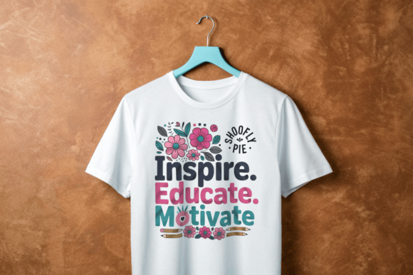Floral Teacher Quote PNG: Graphics for T-Shirt Designs