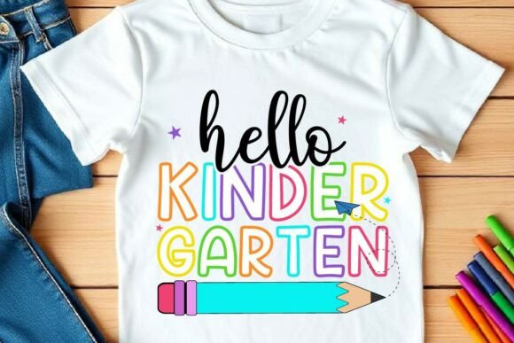 Hello Kindergarten SVG & School PNG Graphics