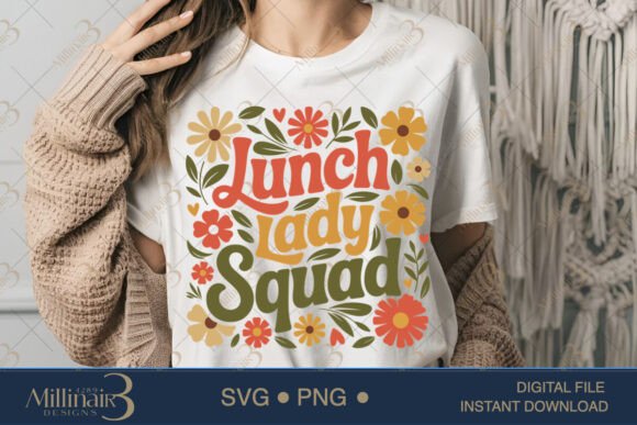 Lunch Lady Squad SVG Graphics for T-Shirt Designs