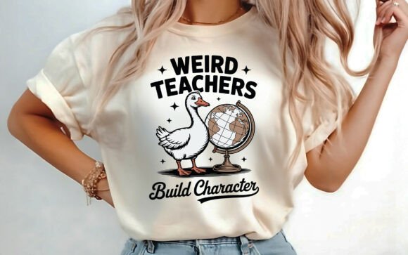 Weird Teachers Build Character Graphics for T-Shirt Designs