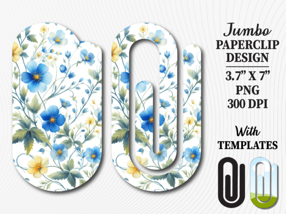 Wildflower Simple Jumbo Paperclip Design